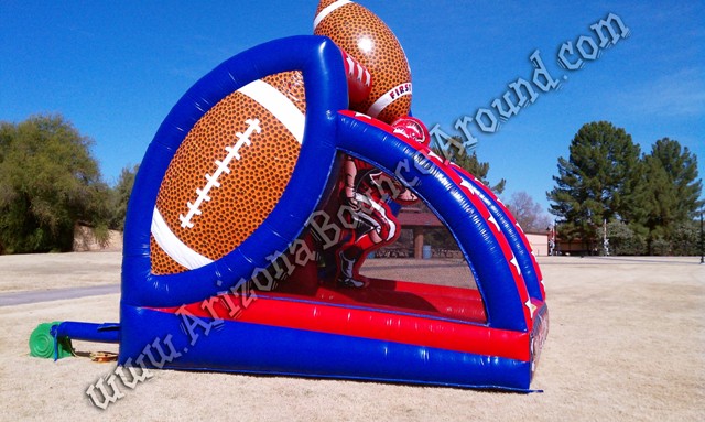 Inflatable football quarterback passing game rental Phoenix Arizona